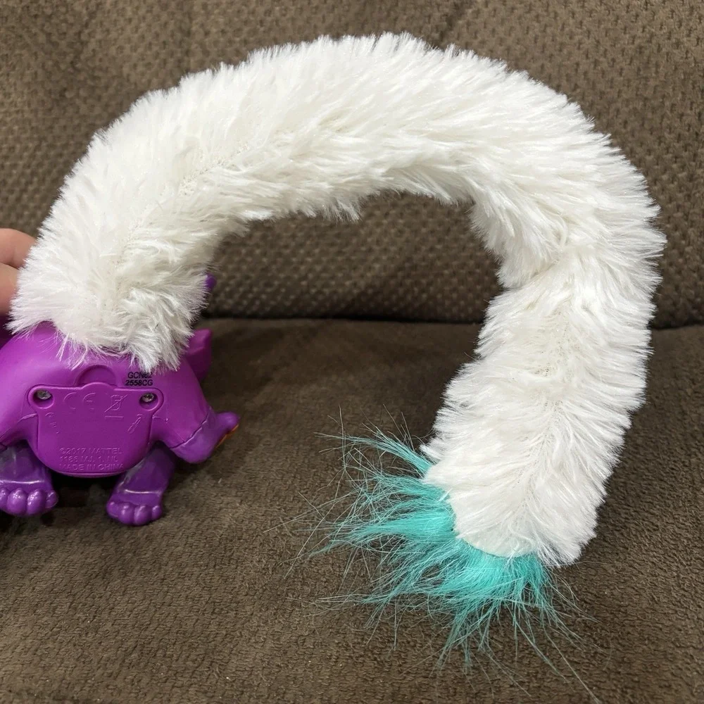 Lil' Gleemerz Loomur Purple White Light Up Interactive Toy Animal Mattel WORKS - Picture 4 of 7